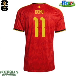 Belgien Jeremy Doku #11 Hemmatröja VM 2026 Kortärmad